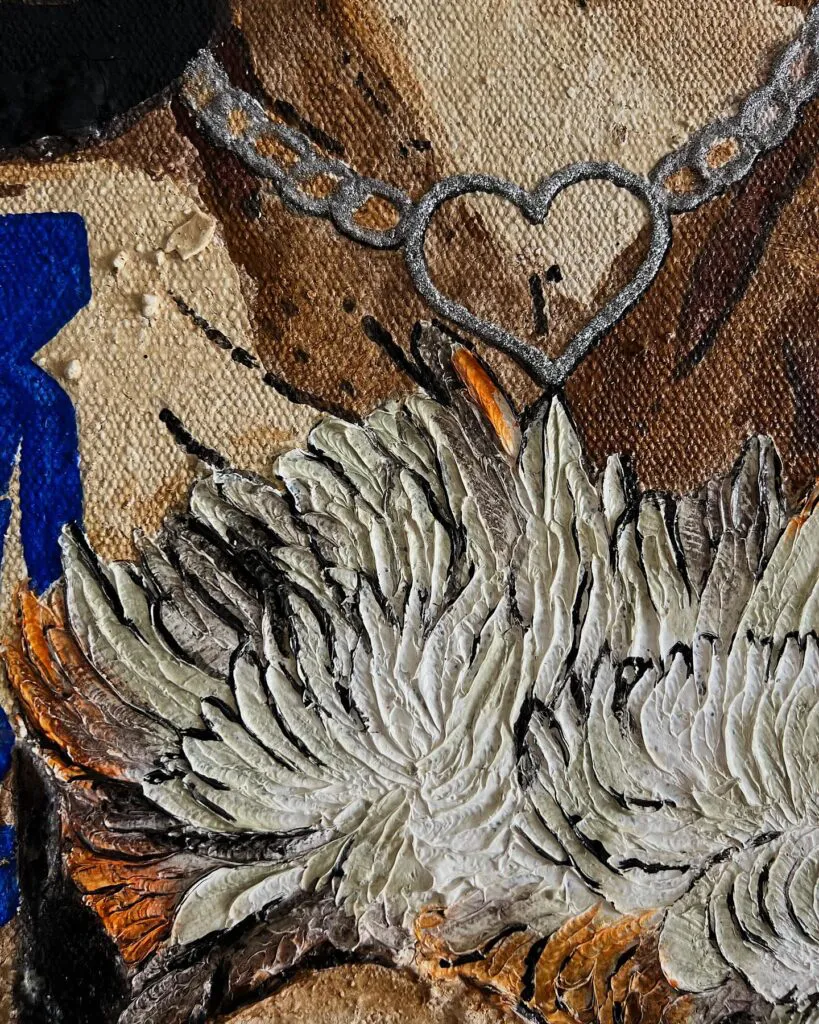 Matisse Dreams — original pop art painting by PRAKORIN, detail 1