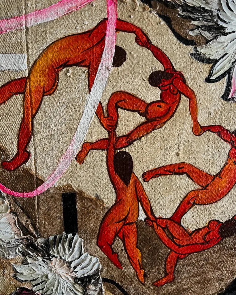 Matisse Dreams — original pop art painting by PRAKORIN, detail 10