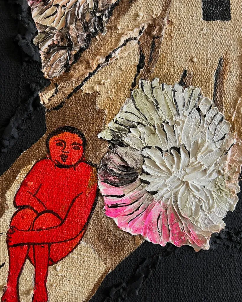 Matisse Dreams — original pop art painting by PRAKORIN, detail 4