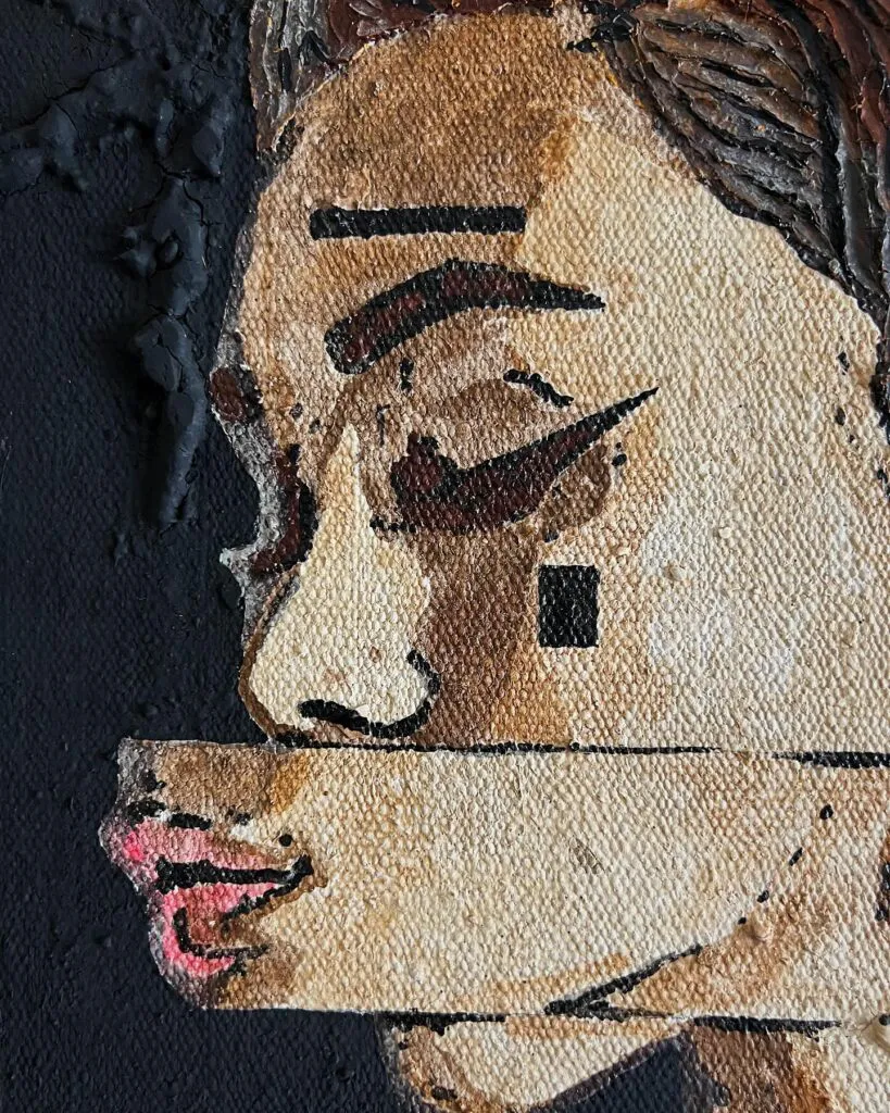 Matisse Dreams — original pop art painting by PRAKORIN, detail 5