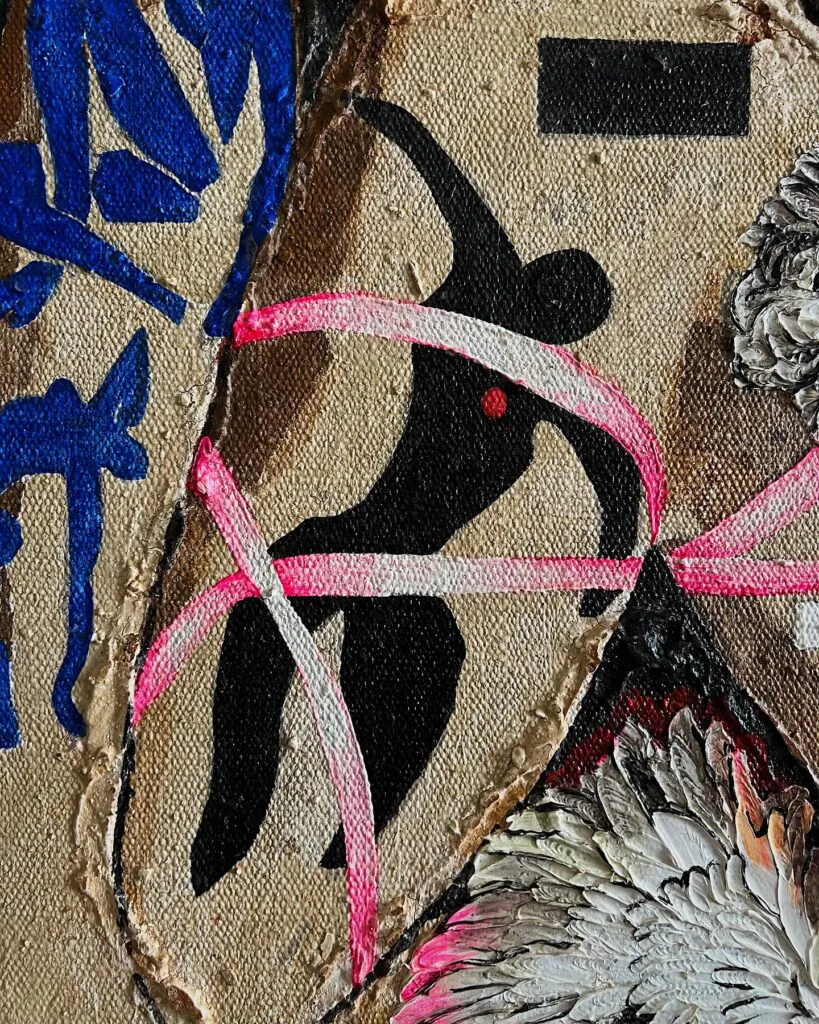 Matisse Dreams — original pop art painting by PRAKORIN, detail 6