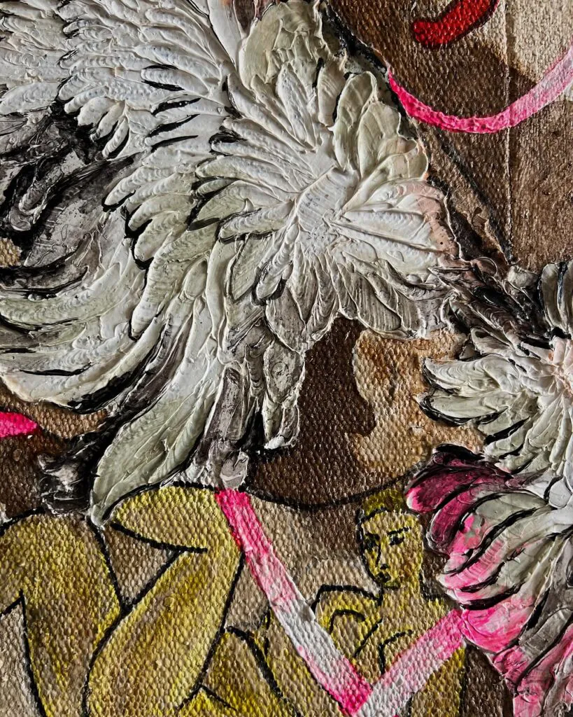 Matisse Dreams — original pop art painting by PRAKORIN, detail 8