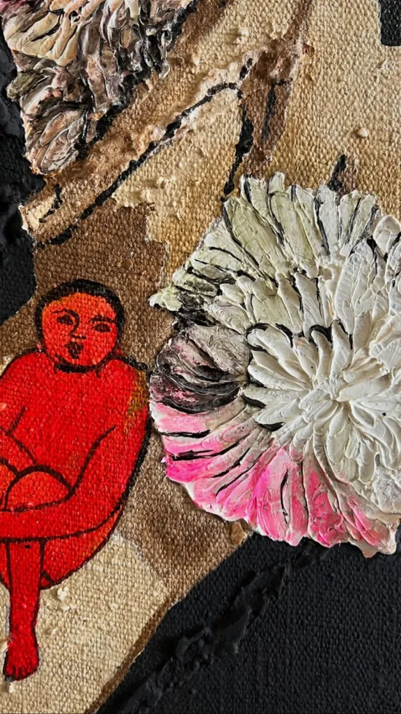 Matisse Dreams — original pop art painting by PRAKORIN, detail 12