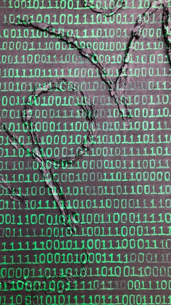 2025 — original pop art painting by PRAKORIN, detail 2
