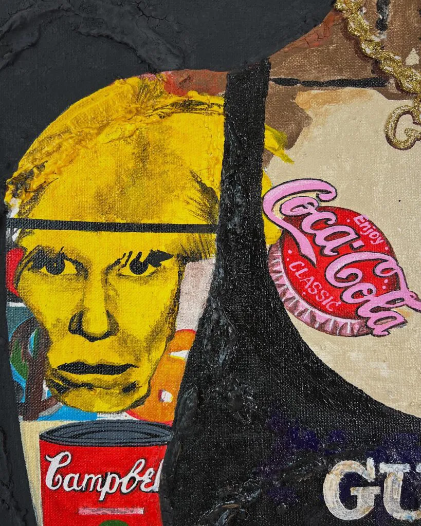 Andy Warhol's Dreams — original pop art painting by PRAKORIN, detail 3