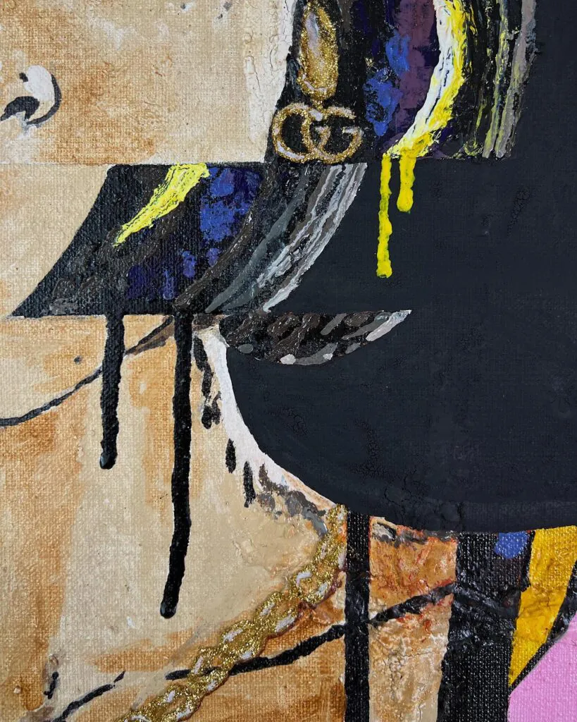 Andy Warhol's Dreams — original pop art painting by PRAKORIN, detail 9