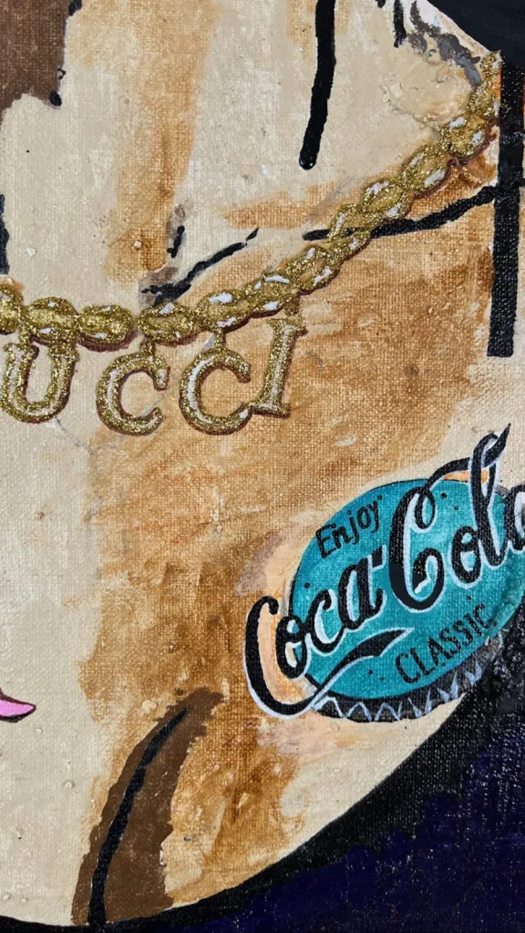 Andy Warhol's Dreams — original pop art painting by PRAKORIN, detail 13