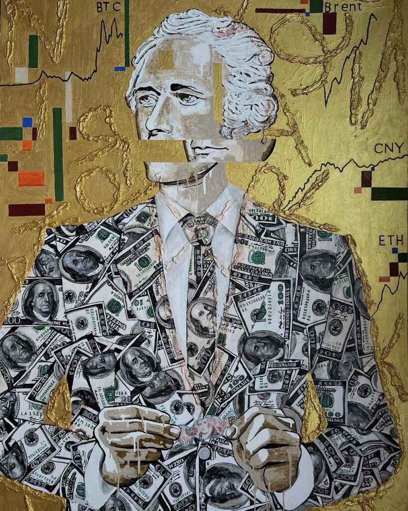 Benjamin's dream — original pop art painting by PRAKORIN