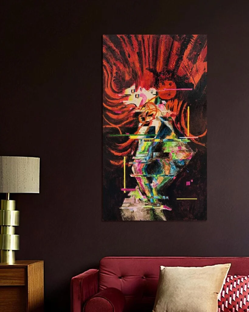 Desire 02 — original pop art painting by PRAKORIN, detail 5