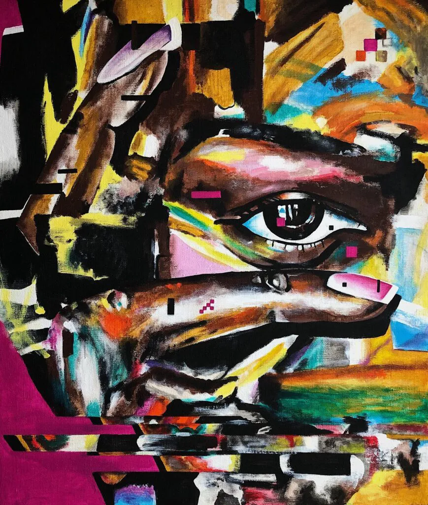 I see you — original pop art painting by PRAKORIN