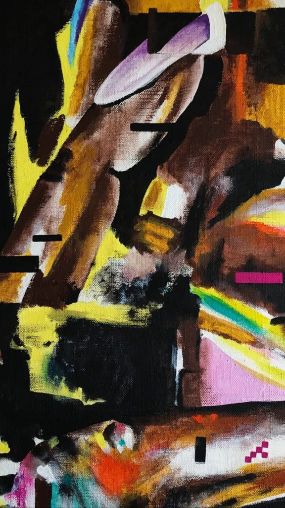 I see you — original pop art painting by PRAKORIN, detail 6