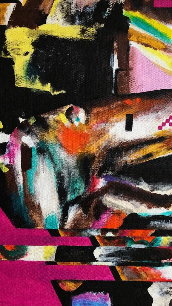 I see you — original pop art painting by PRAKORIN, detail 7