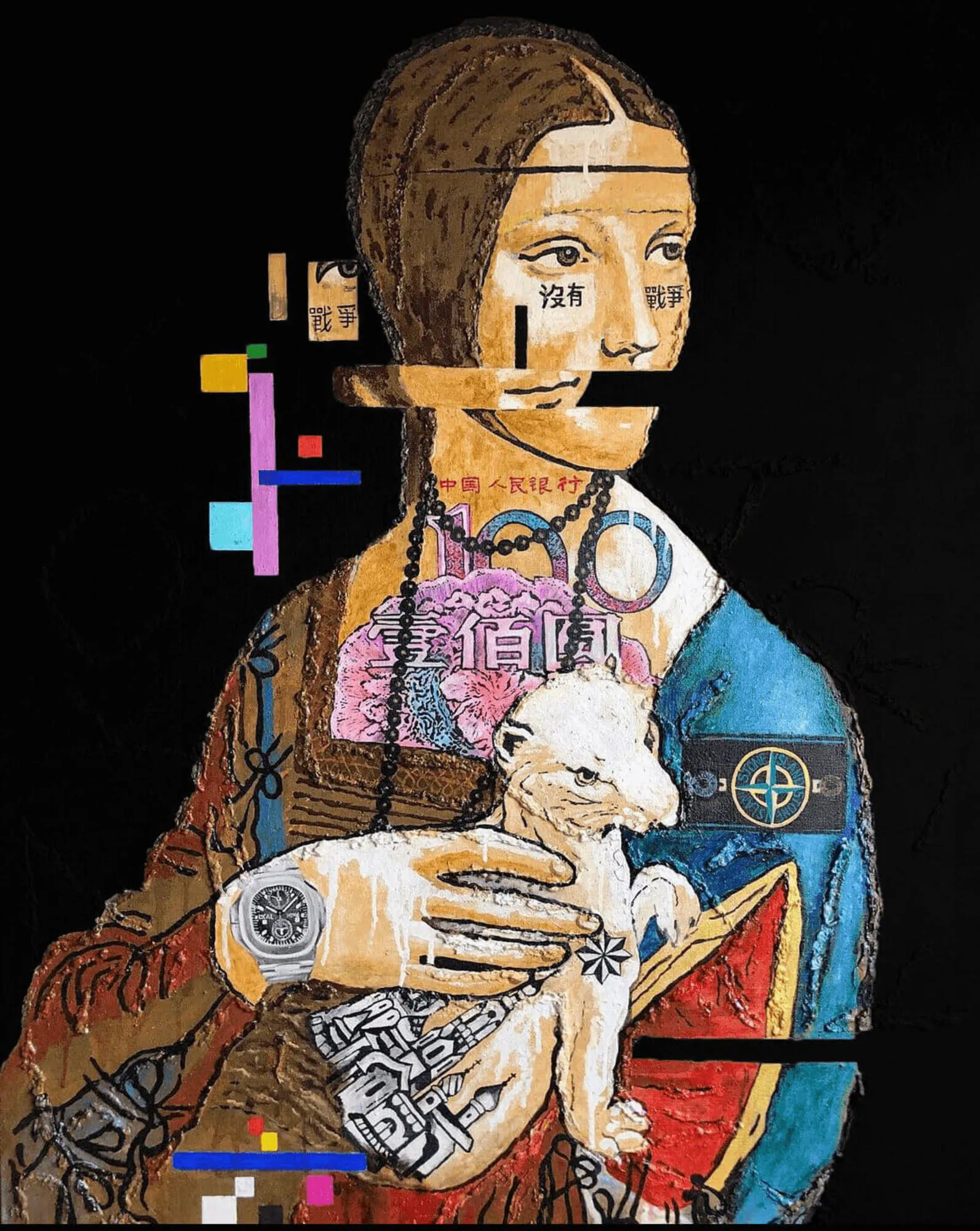 Lady with an Ermine (1) — hand-finished lithograph by PRAKORIN