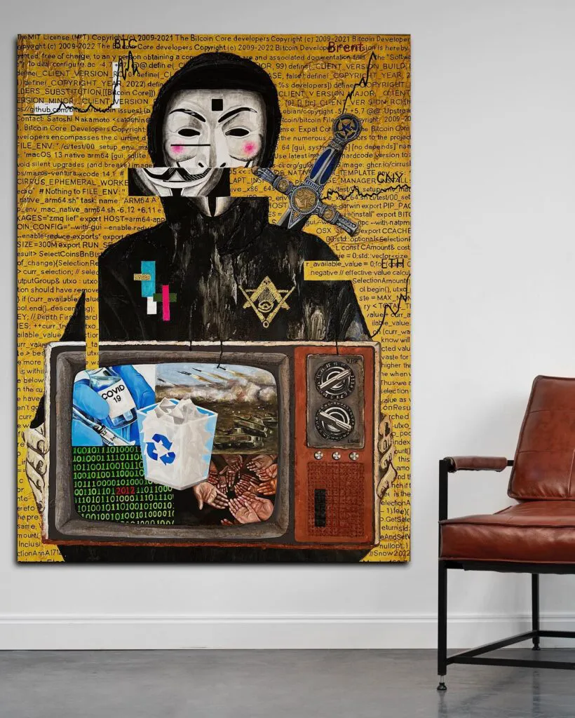Last One — original pop art painting by PRAKORIN, detail 3