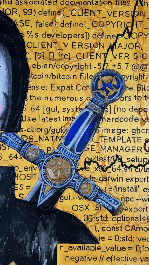 Last One — original pop art painting by PRAKORIN, detail 10