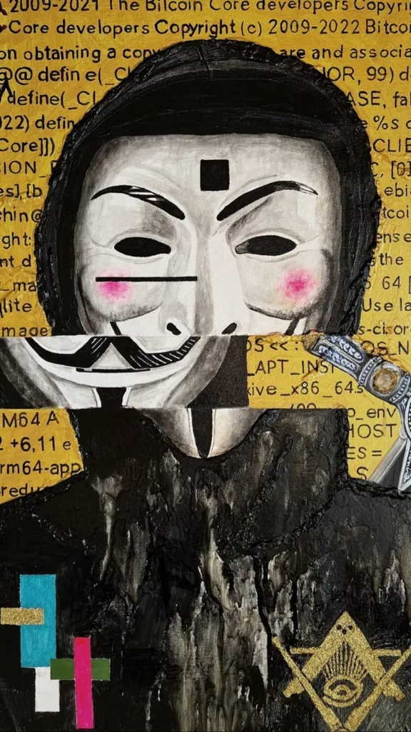 Last One — original pop art painting by PRAKORIN, detail 11