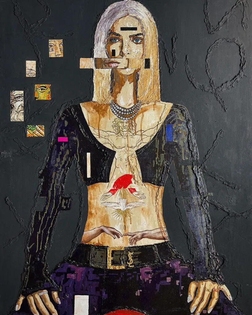 Leonardo Da Vinci Dreams — original pop art painting by PRAKORIN