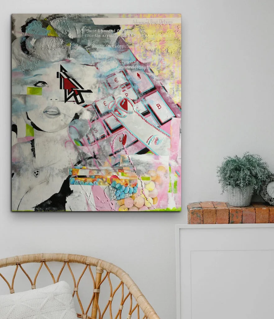 Metaverse — original pop art painting by PRAKORIN, detail 1