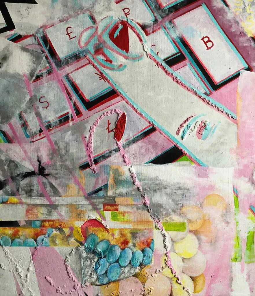 Metaverse — original pop art painting by PRAKORIN, detail 4