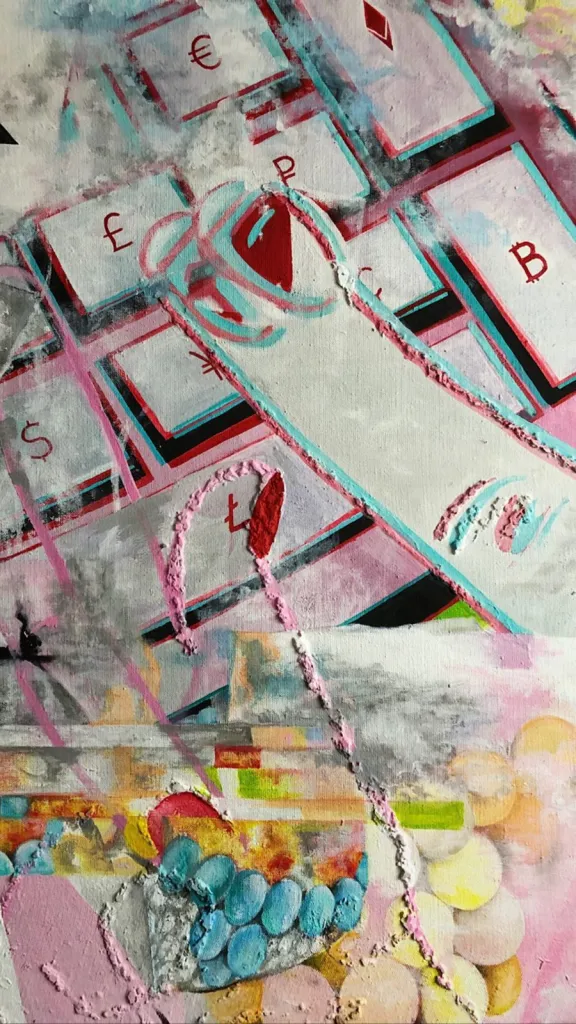 Metaverse — original pop art painting by PRAKORIN, detail 7