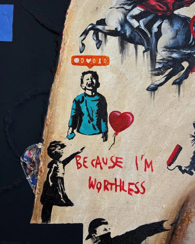 № 1 — original pop art painting by PRAKORIN, detail 1
