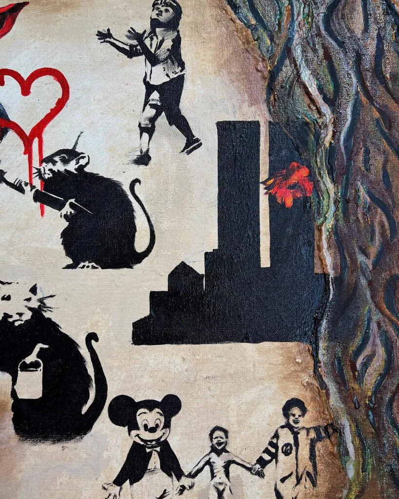 № 1 — original pop art painting by PRAKORIN, detail 9