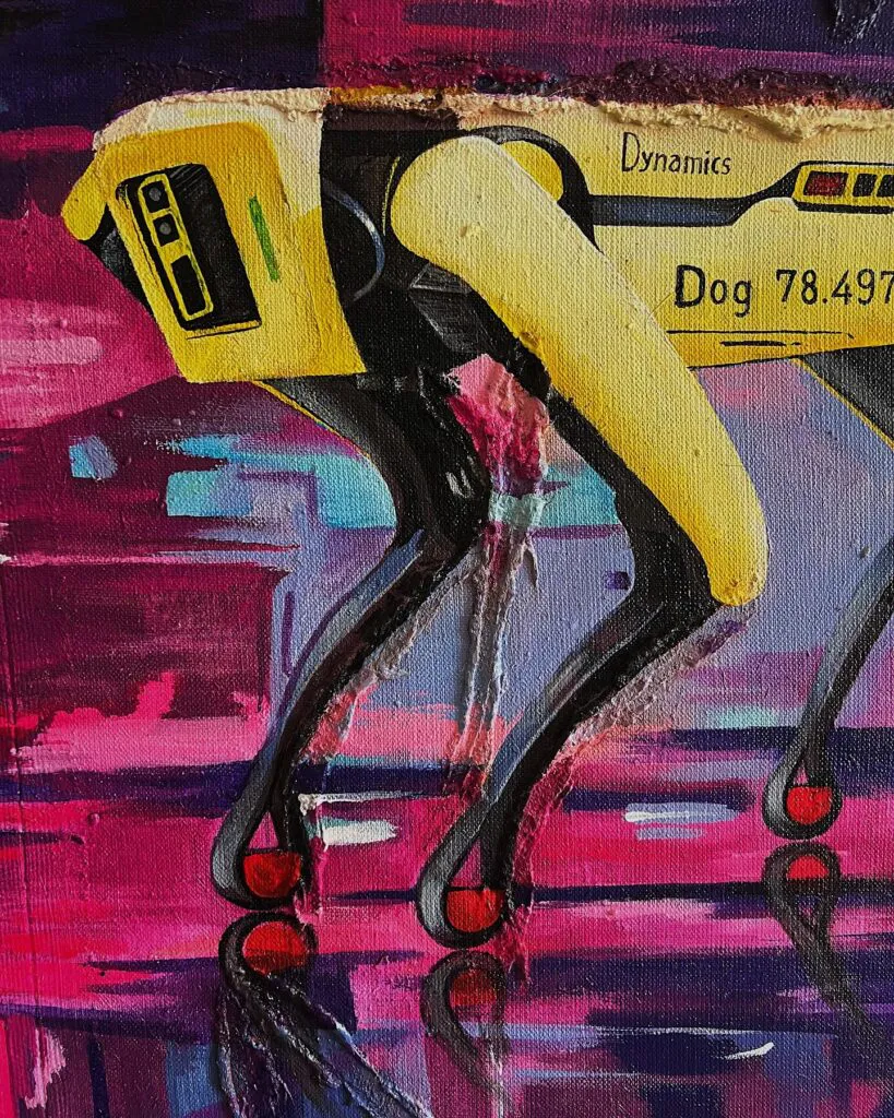 No Future — original pop art painting by PRAKORIN, detail 1