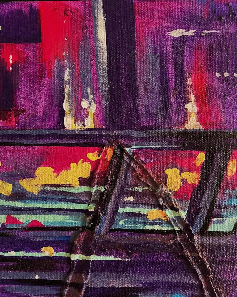 No Future — original pop art painting by PRAKORIN, detail 4