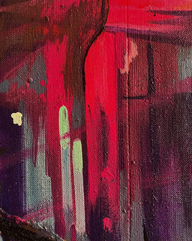 No Future — original pop art painting by PRAKORIN, detail 5