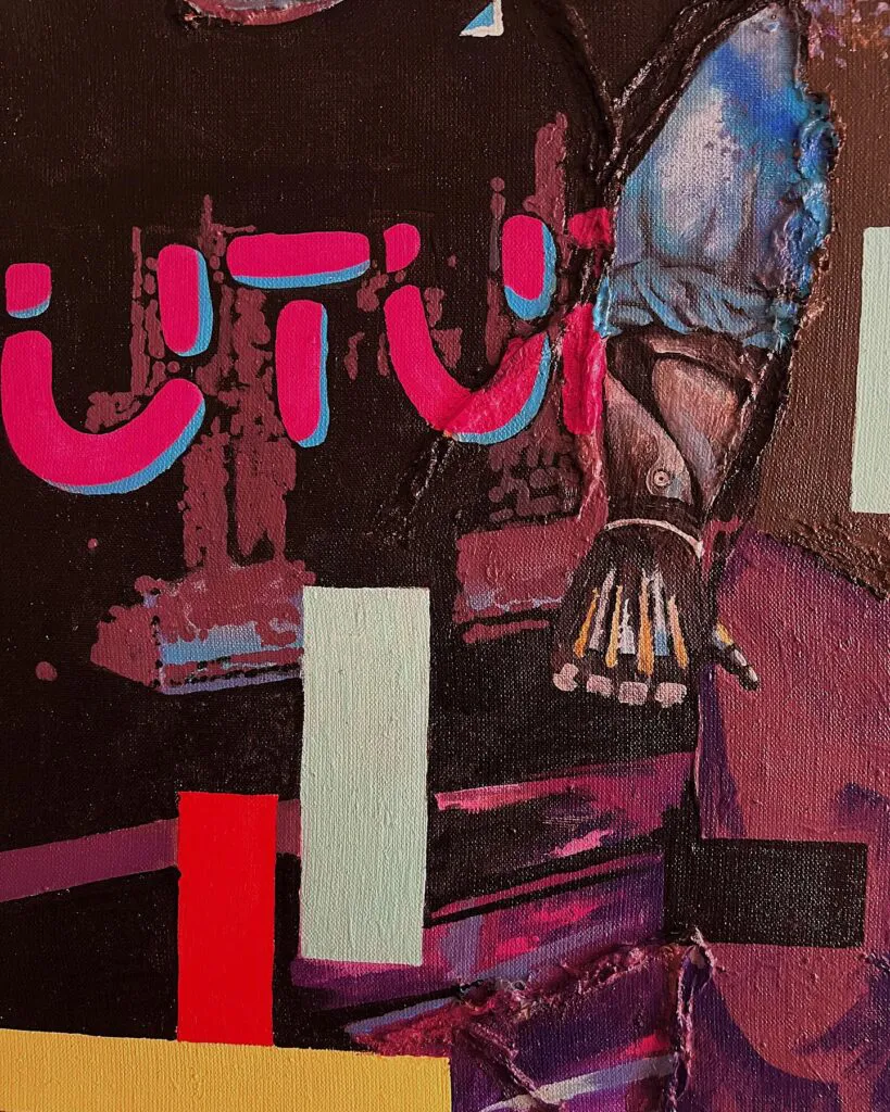 No Future — original pop art painting by PRAKORIN, detail 6