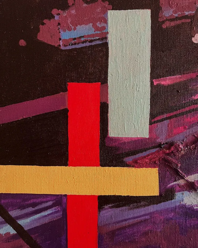 No Future — original pop art painting by PRAKORIN, detail 7