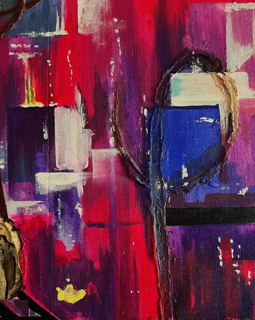 No Future — original pop art painting by PRAKORIN, detail 8