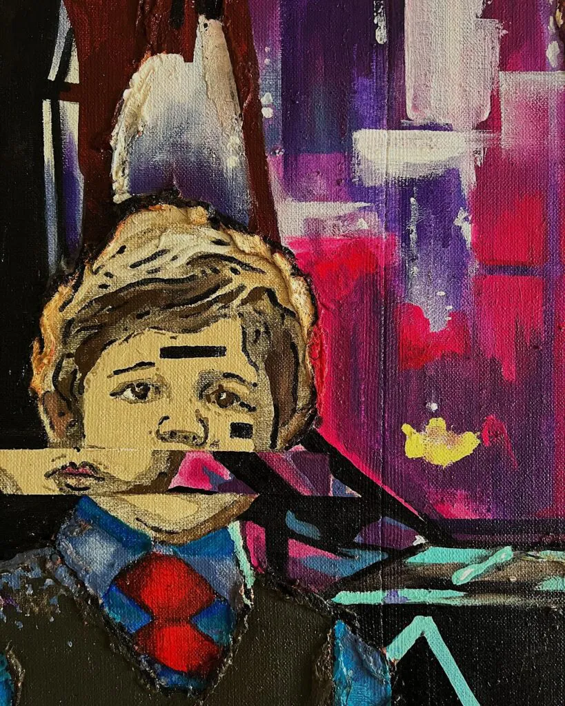 No Future — original pop art painting by PRAKORIN, detail 9