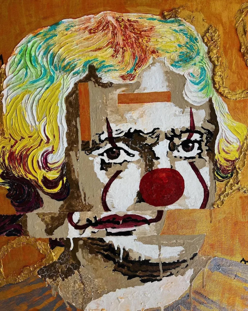 nosreffeJ samohT — original pop art painting by PRAKORIN, detail 7