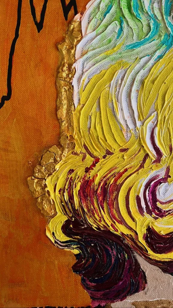 nosreffeJ samohT — original pop art painting by PRAKORIN, detail 9