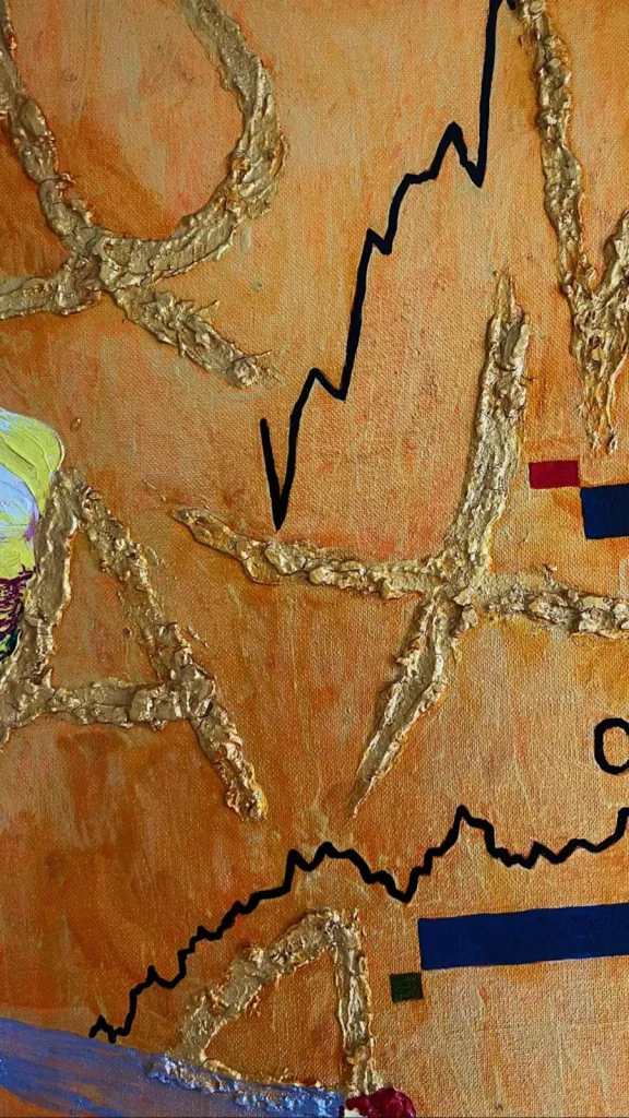 nosreffeJ samohT — original pop art painting by PRAKORIN, detail 10