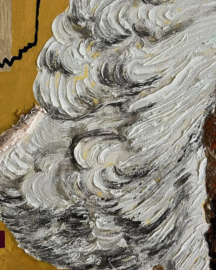 NOTHING — original pop art painting by PRAKORIN, detail 8