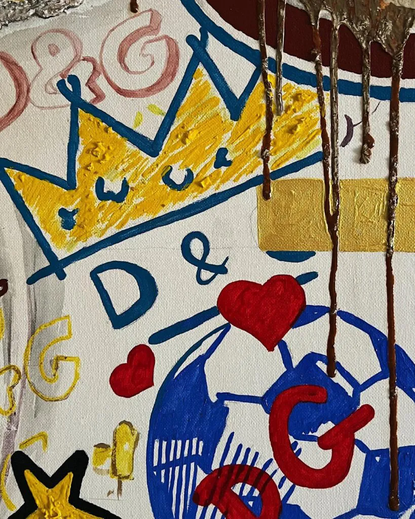 NOTHING — original pop art painting by PRAKORIN, detail 9
