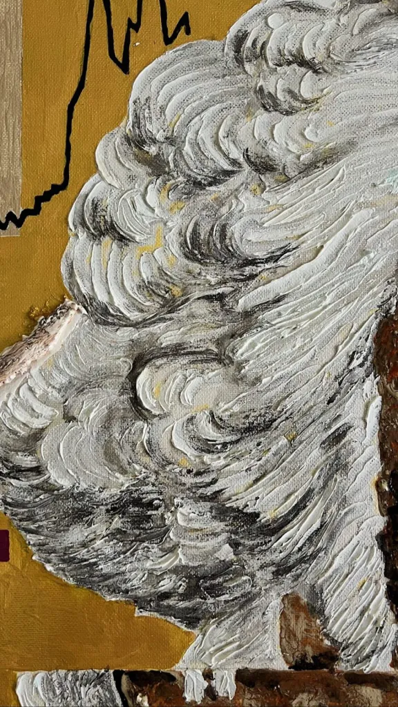 NOTHING — original pop art painting by PRAKORIN, detail 12