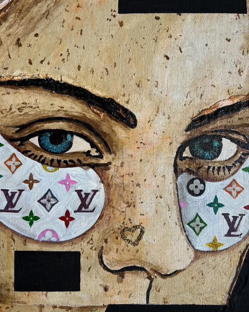Picasso Dreams — original pop art painting by PRAKORIN, detail 5