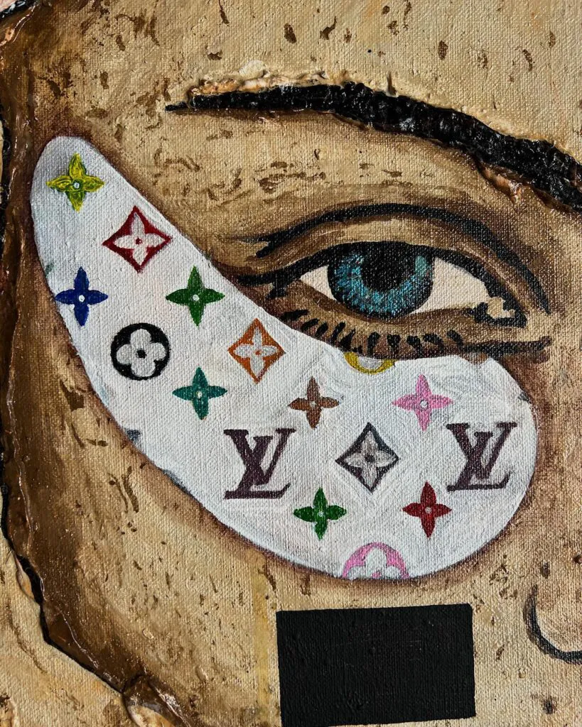 Picasso Dreams — original pop art painting by PRAKORIN, detail 8