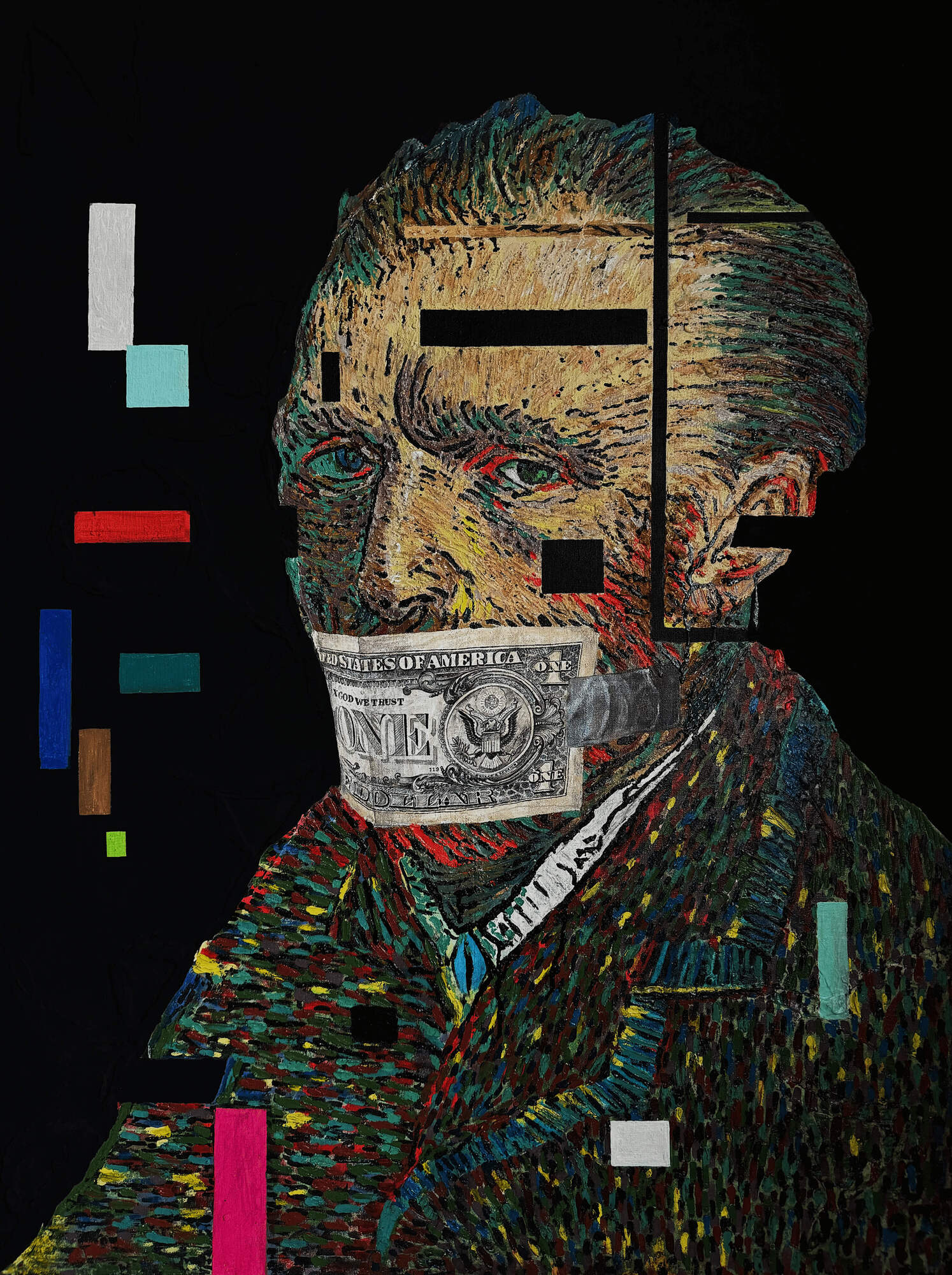 Power and the money, money and the power — hand-finished lithograph by PRAKORIN