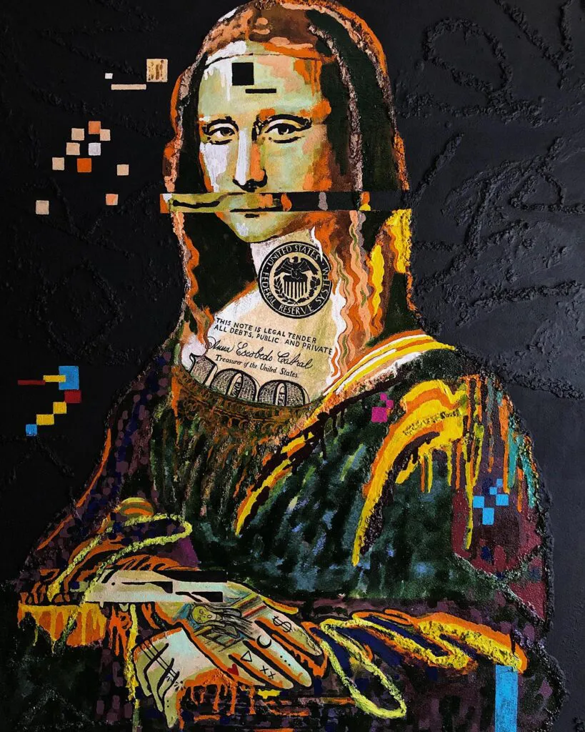 The Mona Lisa (1) — original pop art painting by PRAKORIN