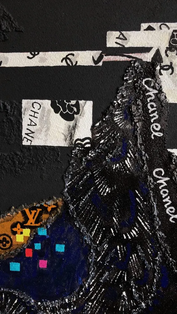 Unknown (1) — original pop art painting by PRAKORIN, detail 7