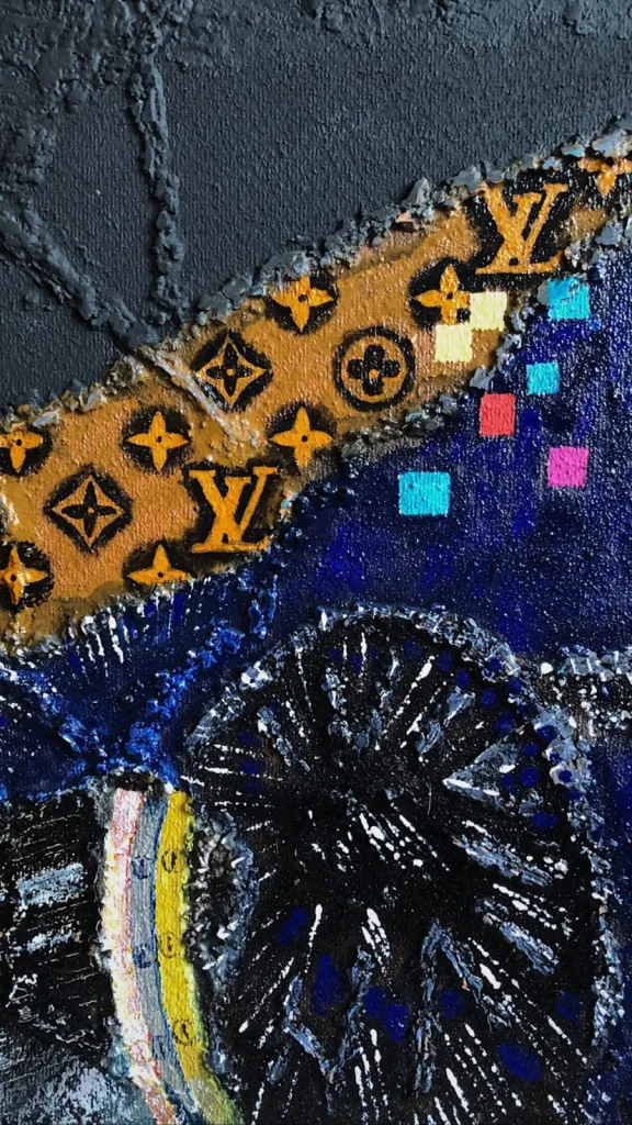 Unknown (1) — original pop art painting by PRAKORIN, detail 9