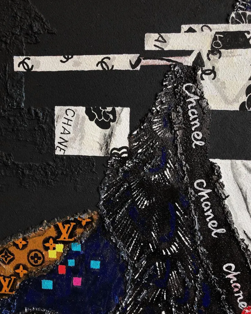 Unknown (1) — original pop art painting by PRAKORIN, detail 1