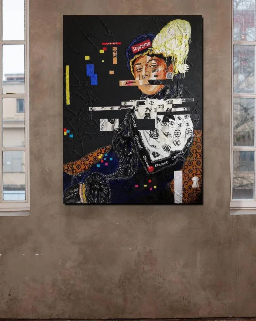 Unknown (1) — original pop art painting by PRAKORIN, detail 4