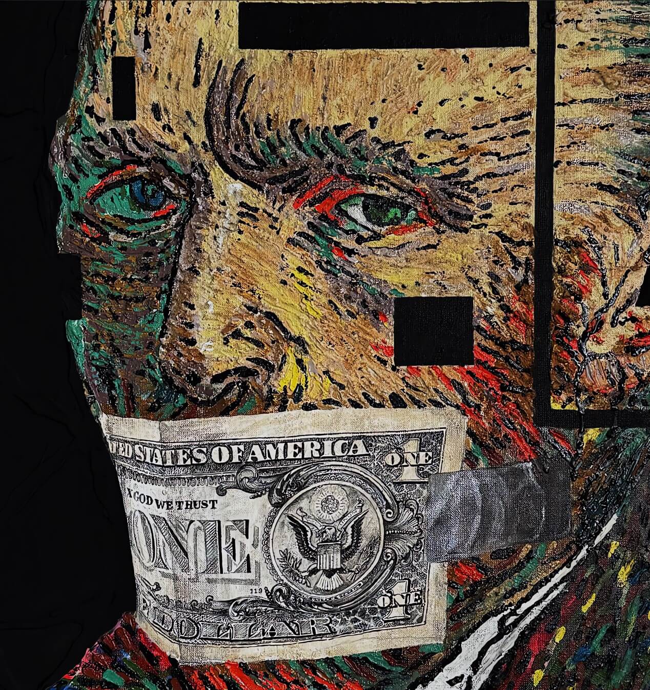Power and the money, money and the power — hand-finished lithograph by PRAKORIN