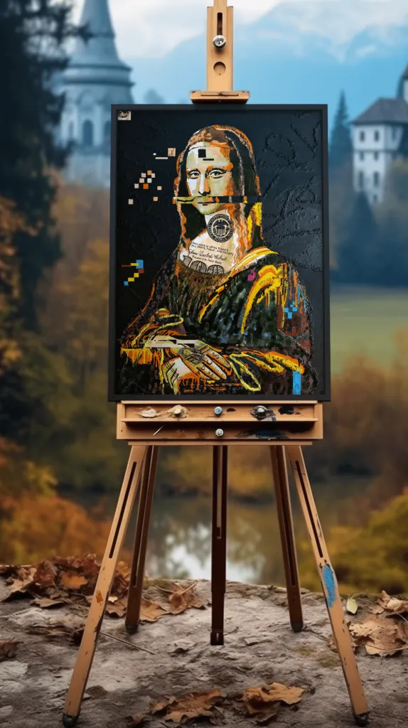 The Mona Lisa (1) — pop art lithograph by PRAKORIN, photo 2