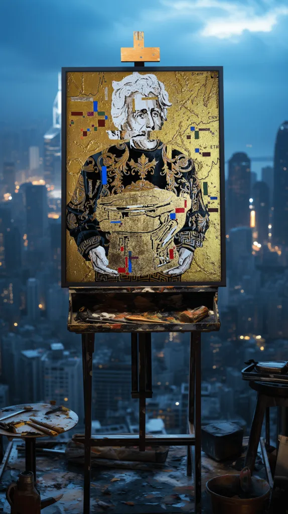 The pure gold — pop art lithograph by PRAKORIN, photo 2